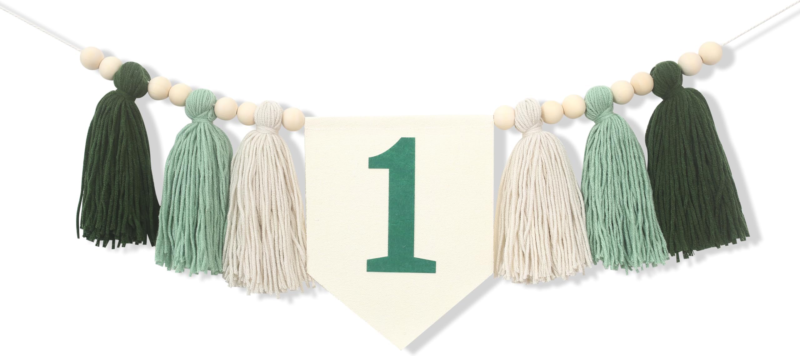 Accessories Pack of (Banner, Paper Tassel, Pompom) Pink/white Theme Set for Birthday Decoration main image 1