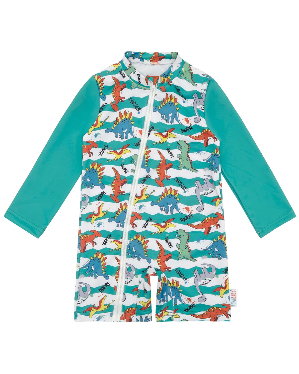 ALVA Baby Boy's One Piece Swimsuit,UPF50+Sun Protection Rash Guard Swimwear