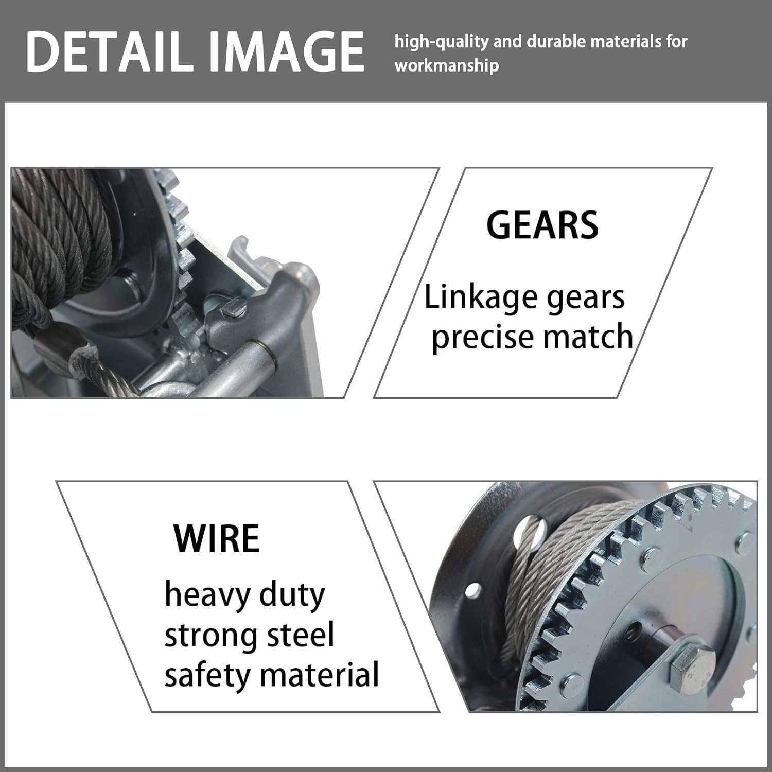OPENROAD 1200lbs Hand Winch Boat Winch | Hand Crank Winch with 10m (32ft) Cable Manual Winches | Two-Way Adjustable Boat Trailer Winch | Corrosion Resistant Towing Winches (1200lbs) : Automotive