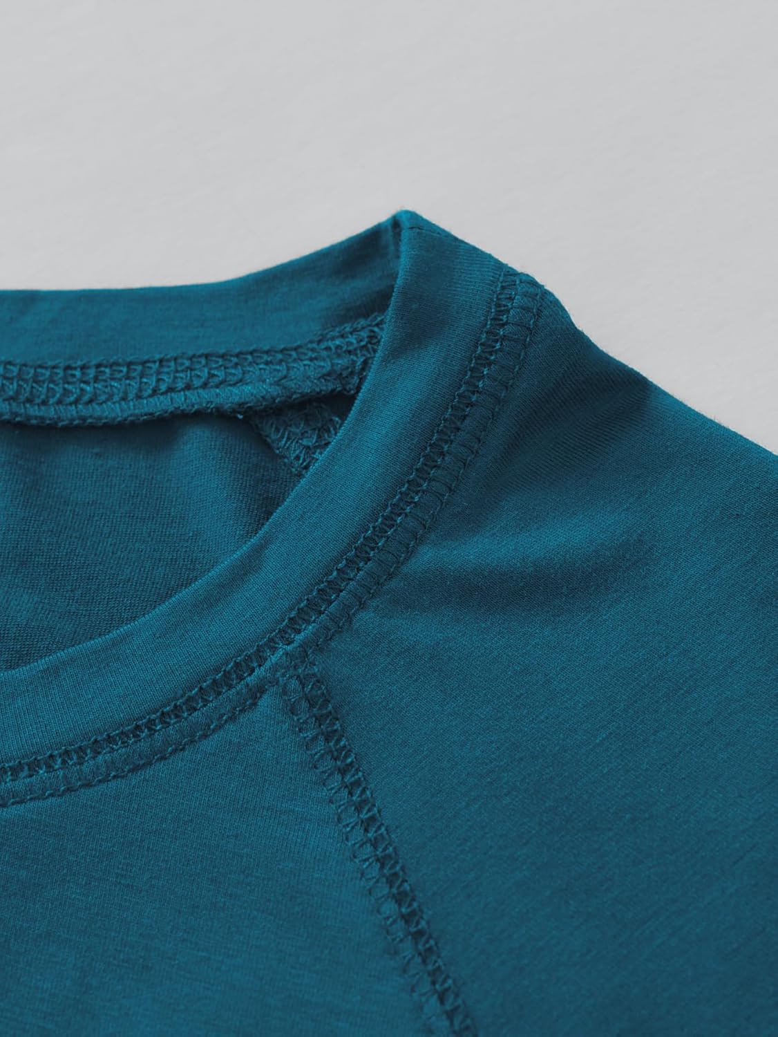 Latuza Women's Bamboo Viscose Pajama Tops Raglan Long Sleeve Lounge Shirt 2 Pack - Image 5