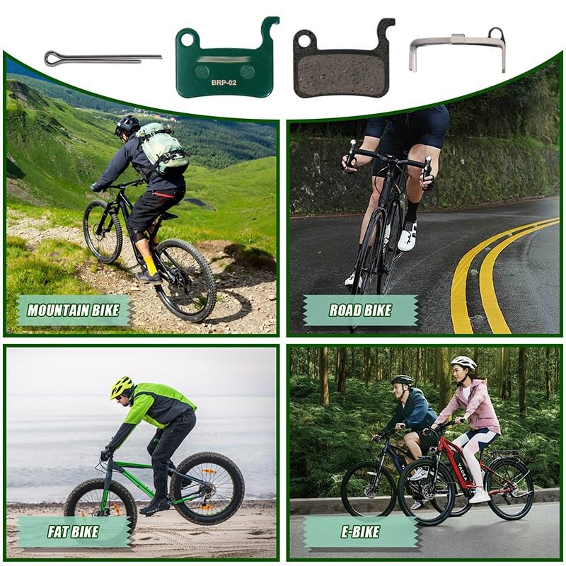 Pastillas de Freno de Disco hidráulicas de cerámica, compatibles con A01S M06 M07, Pastillas de Freno de Bicicleta de Carretera, Resistentes al Desgaste(Ceramic 10Pairs)