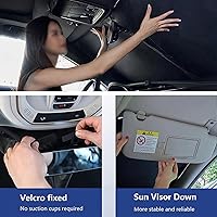 Vista 7 de Parasol para Honda Grace Sedan City 2014-2020, parasol para parabrisas de automóvil, mantiene el vehículo fresco
