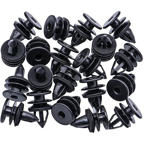 Miniatura 6 de Rexka 30 piezas de clip de retención de panel de moldura de puerta 11519032 para camionetas GM Chevy Buick GMC Hummer nailon negro