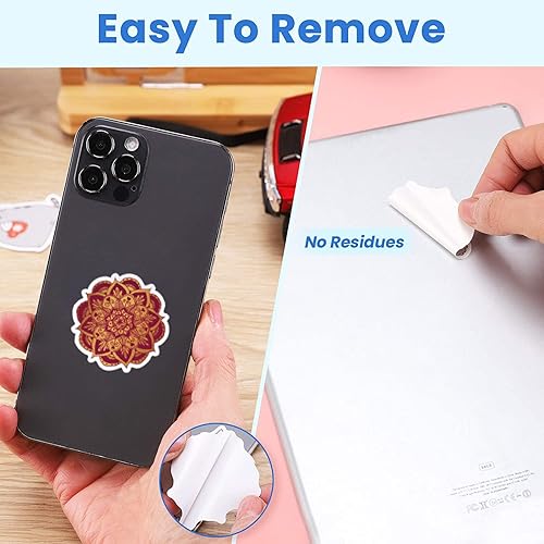 Miniatura 5 de 60 calcomanías de mandala calcomanías espirituales de yoga calcomanías para laptop mandala calcomanías pequeñas para botellas de agua monopatín