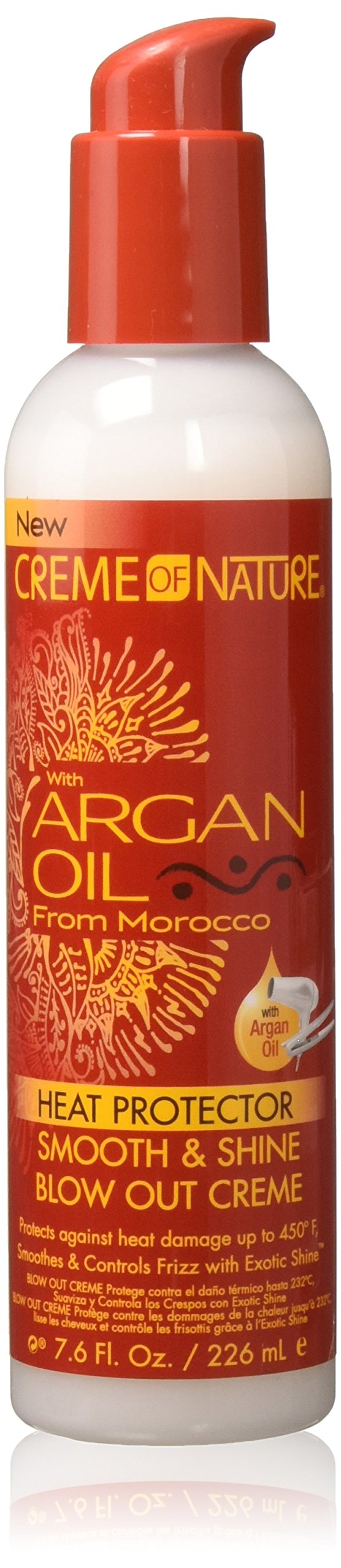 WITH ARGAN OIL HEAT PROTECTOR - SMOOTH & SHINE BLOW OUT CREME