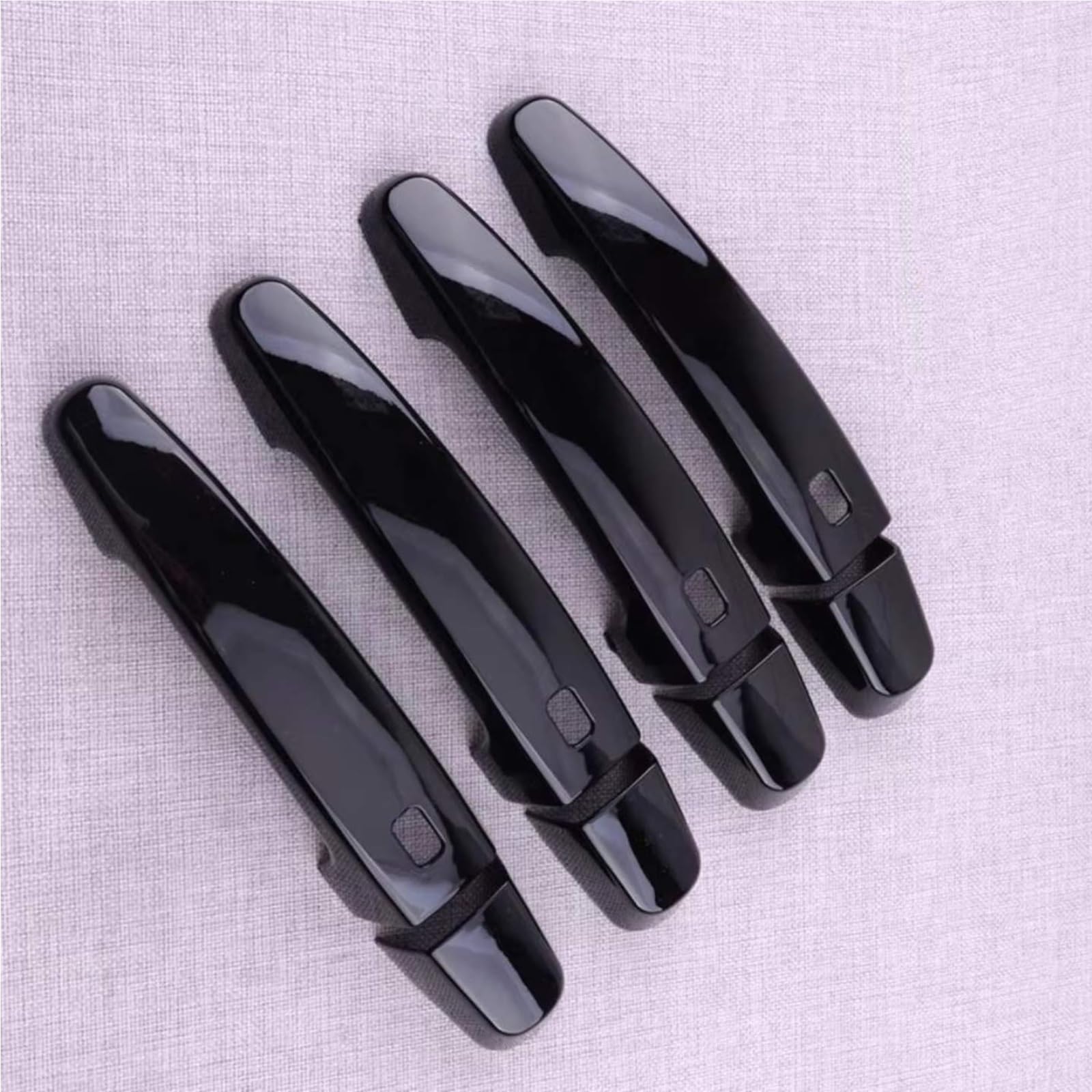 Jjrfvbgt One Color Door Handle Trim Compatible With Chevy For Malibu 2016 2017 2018 2019 2020 Abs Glossy Black Accessories Car Exterior Door Handle Cover