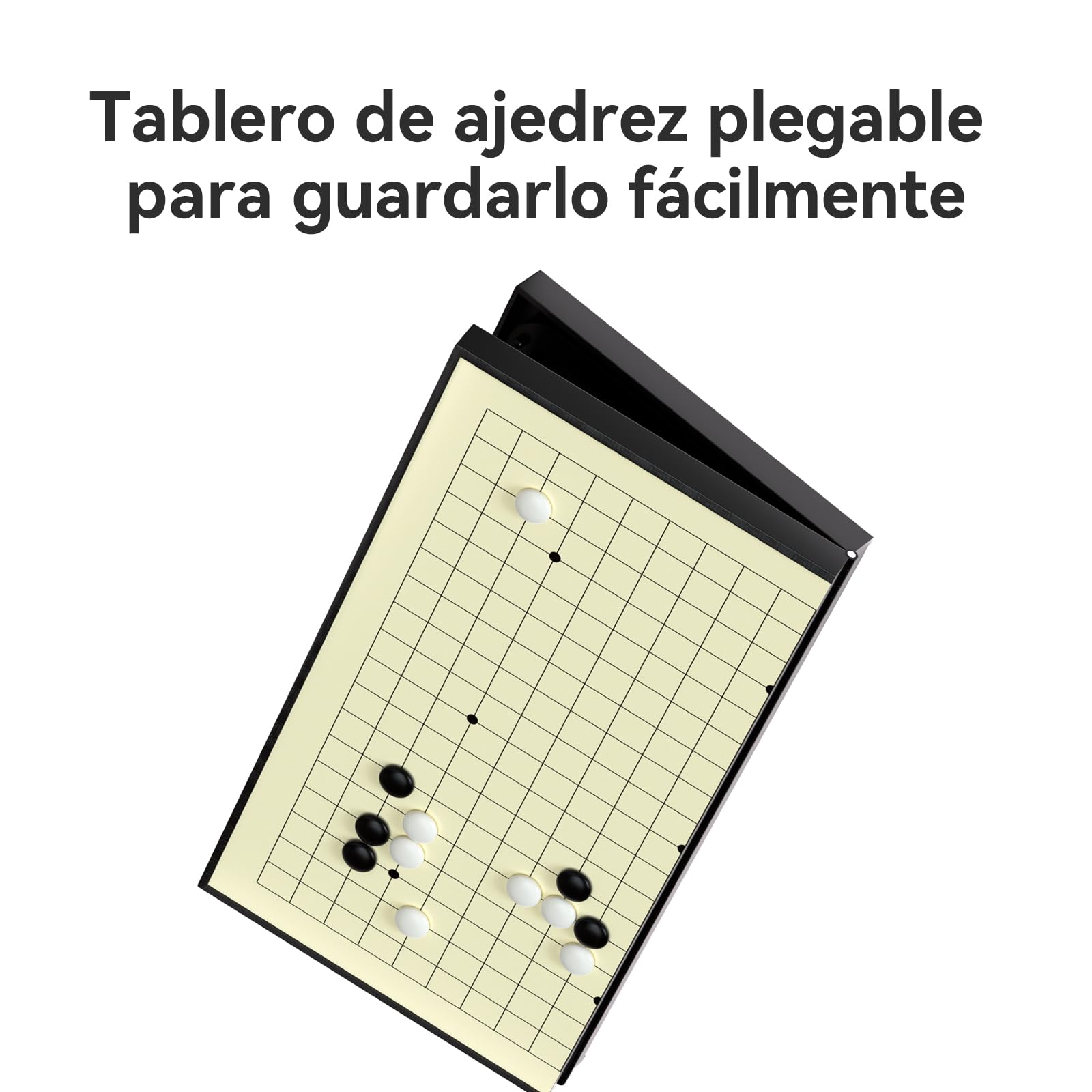 Juego de Go Gatmove, 29 cm, Tablero de 19 x 19, Piedras magnéticas con Tablero Plegable, diseño portátil para Viajar