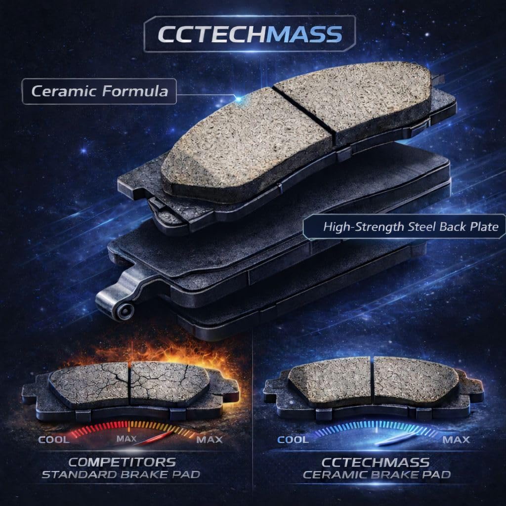 Brake Pads Sets Fit For Ford For Fusion 2006-2012,For Lincoln MKZ 2007-2012,For Lincoln Zephyr 2006,For Mazda 6 2006-2013,For Mercury Milan 2006-2011 D1164 D1161 Front Rear Ceramic Brake Pads