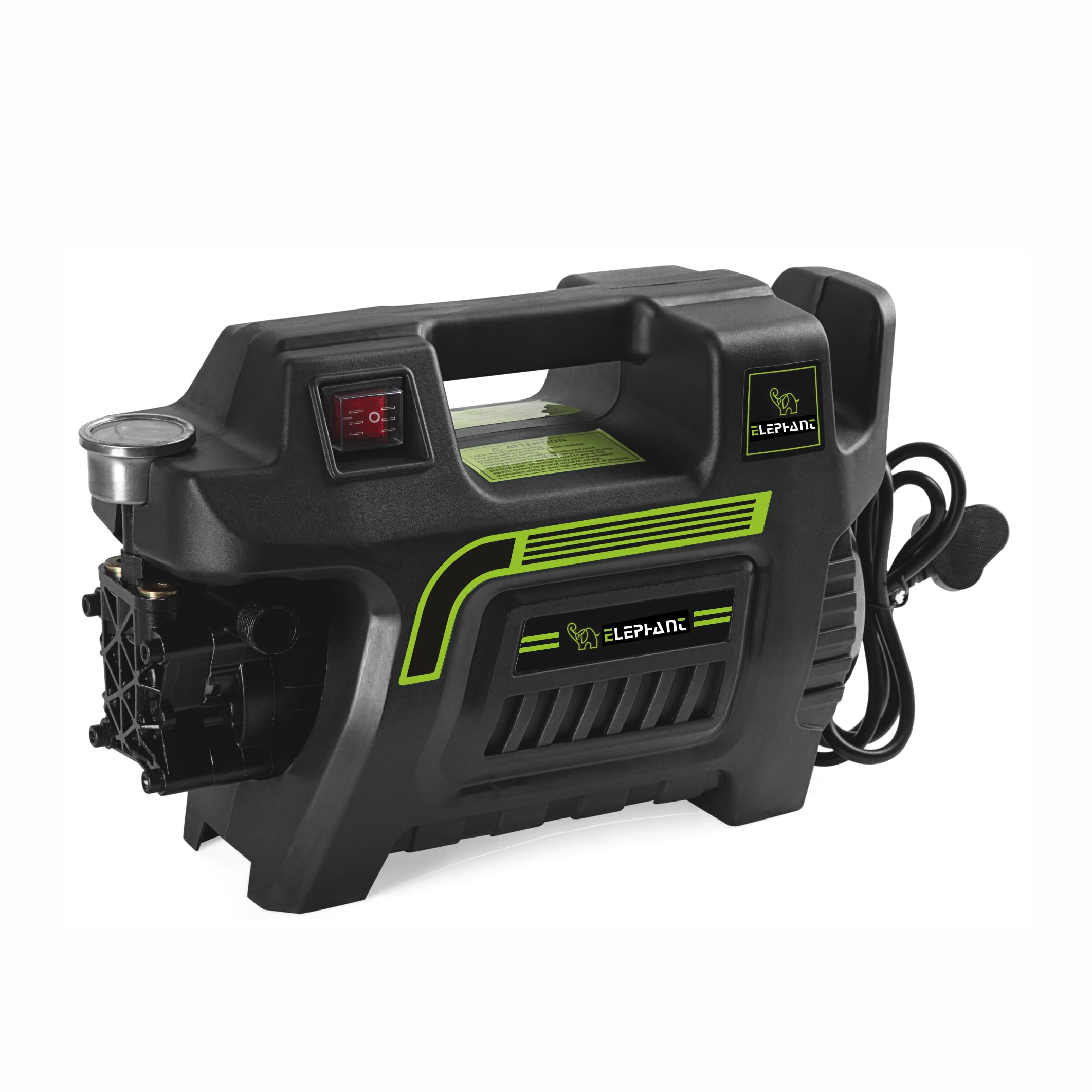 Elephant Portable High Pressure Washer Water Pump 2200W Household Cleaning Washer (V2S) with Foam Gun (100% Aluminium Motor)-image-49