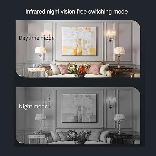 Miniatura 5 de GOWENIC Cámara de seguridad compacta, cámara HD 1080P con detección de movimiento, visión nocturna, grabación en bucle, cámara de vigilancia para el