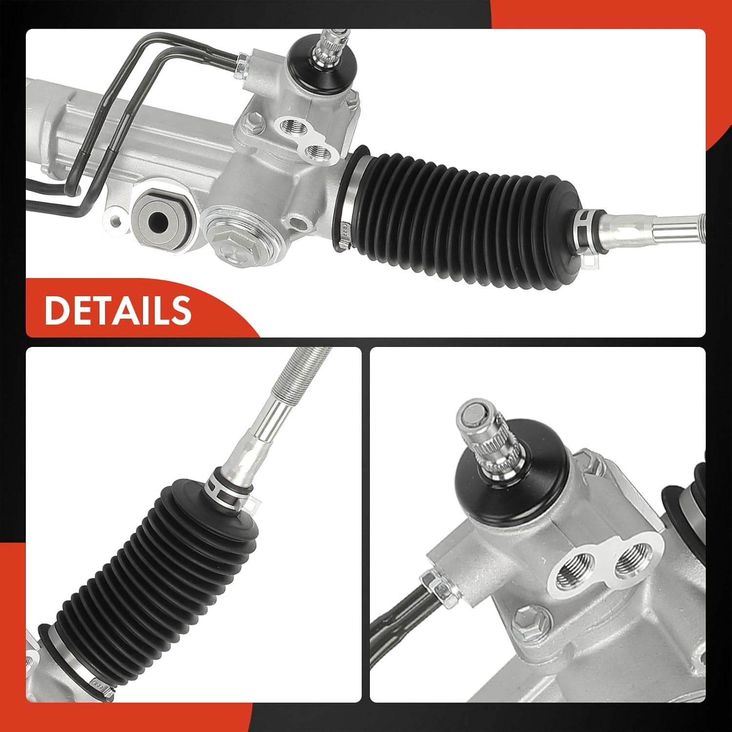 A-Premium - Hydraulic Power Steering Rack and Pinion Compatible with Toyota Land Cruiser 2003-2007 4.7L & Lexus LX470 2003-2007 4.7L, Replace# 4550369025