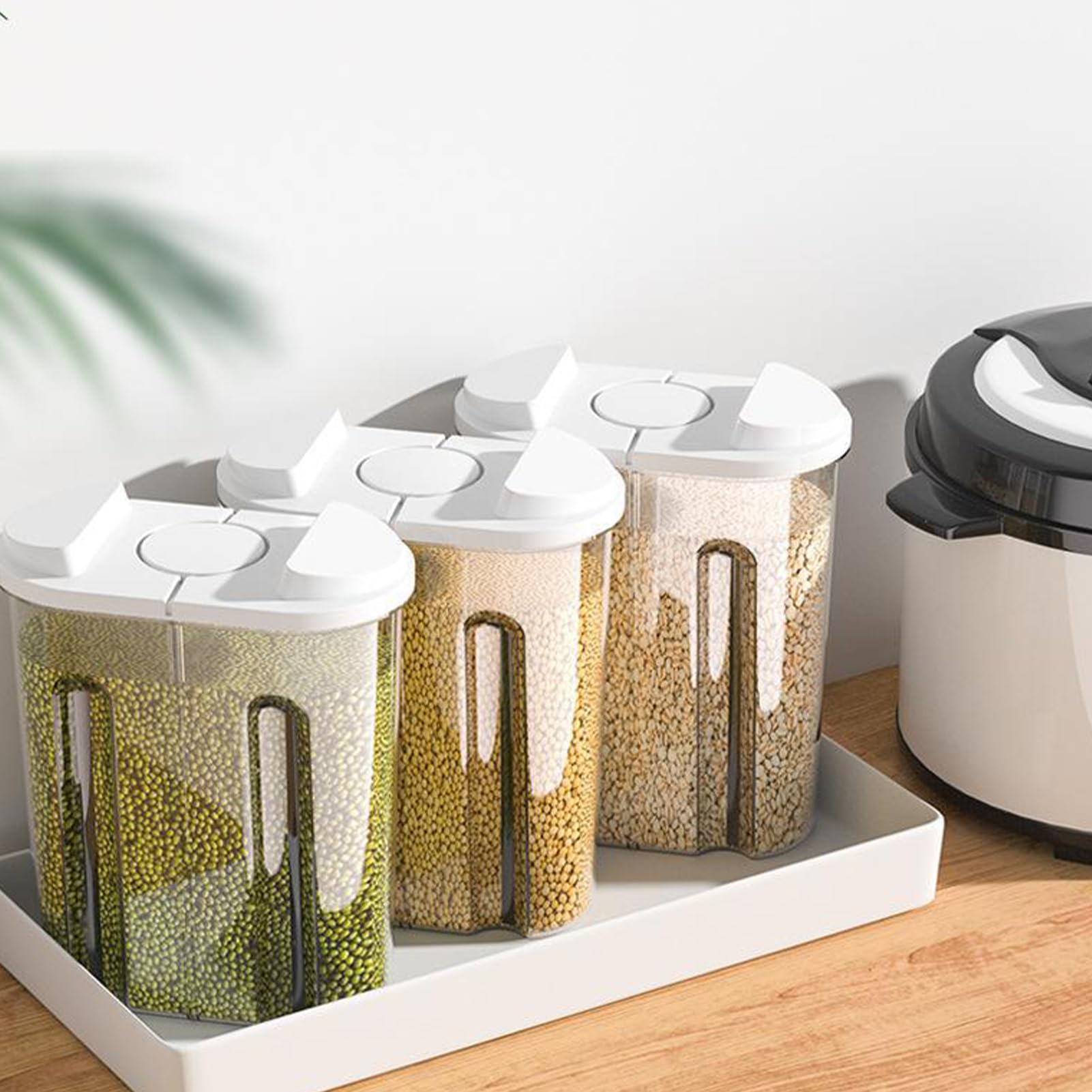 Contenitore Ermetico Per Riso E Cereali | Dispenser Con Scala Di Misura - Antiumidità E Insetti - Foto 5