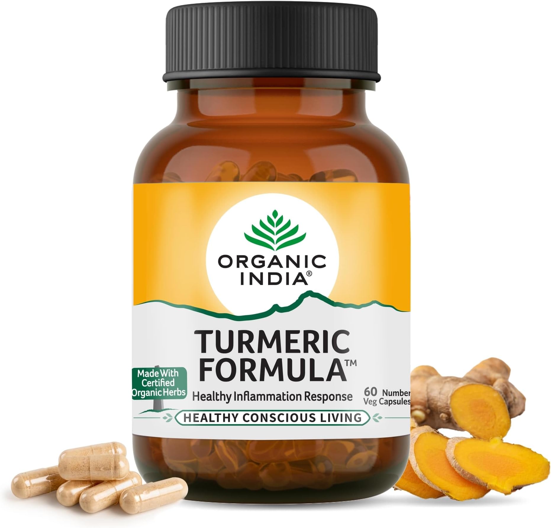 Organic Turmeric Capsules - 60 Capsule