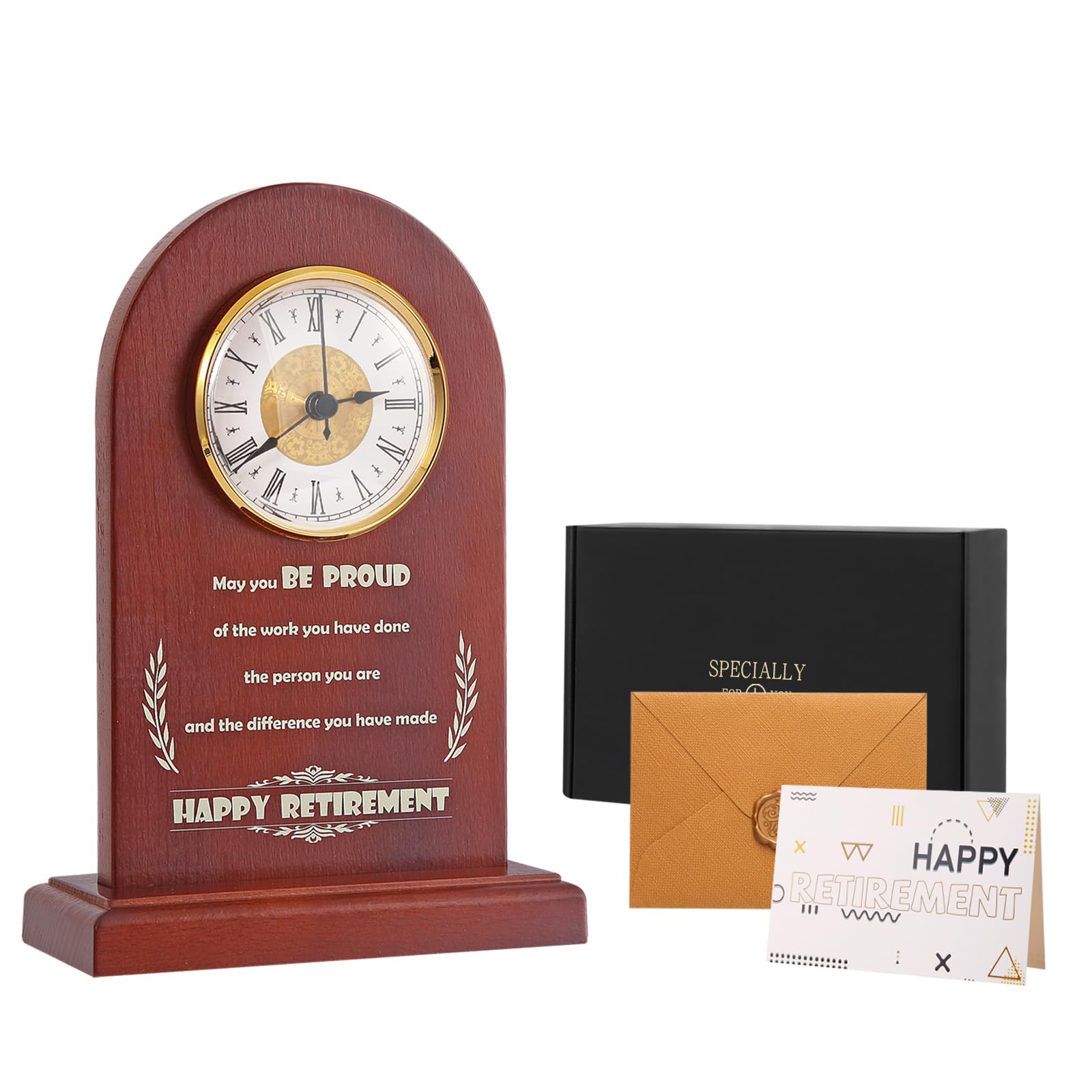 Retirement Clock for Men Woman Employee Coworker, Happy Retirement Gifts for Men Woman Employee Coworker Boss,Retirement Gifts Clock,Congratulations Retired Gifts,Retirement Goodbye Gifts Ideas