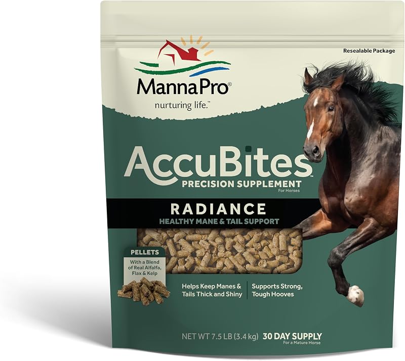 Manna Pro AccuBites Radiance Equine Supplement, 7.5 lb