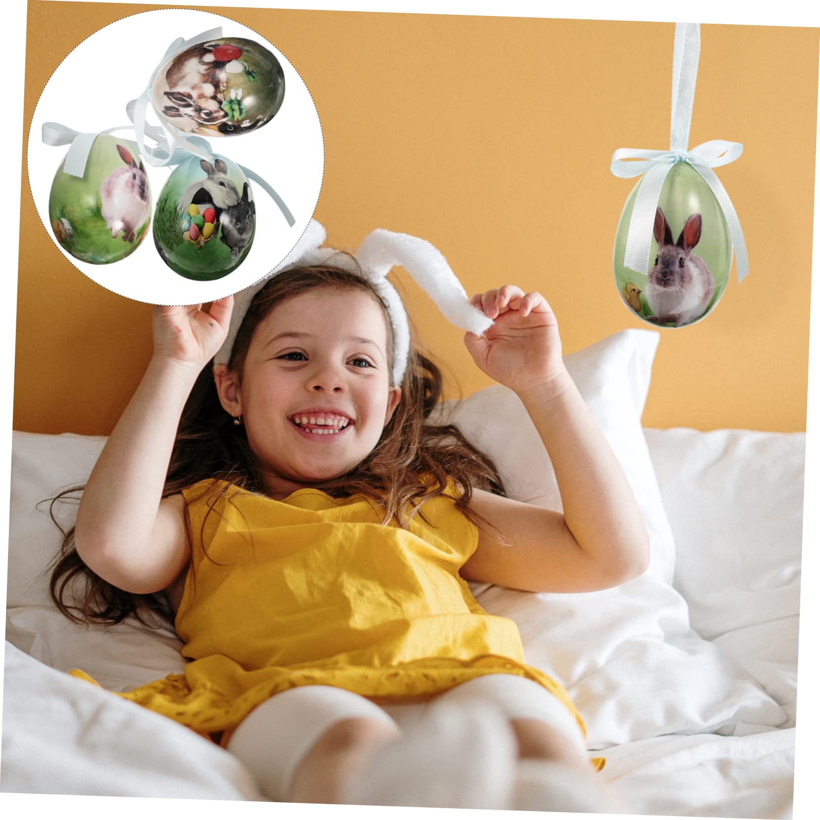 Ciieeo 5 Set Di Giocattoli Per Feste Di Pasqua Giocattoli Per Ragazze Ornamenti Decorativi Decorazioni Pasquali Appese Decorazioni Pasquali Per La Casa 3 Pezzi * 5