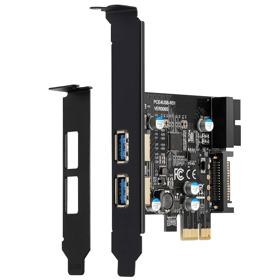 Amazon.com: BEYIMEI PCI-E to USB 3.2 Gen 1 Card 5Gbps Dual