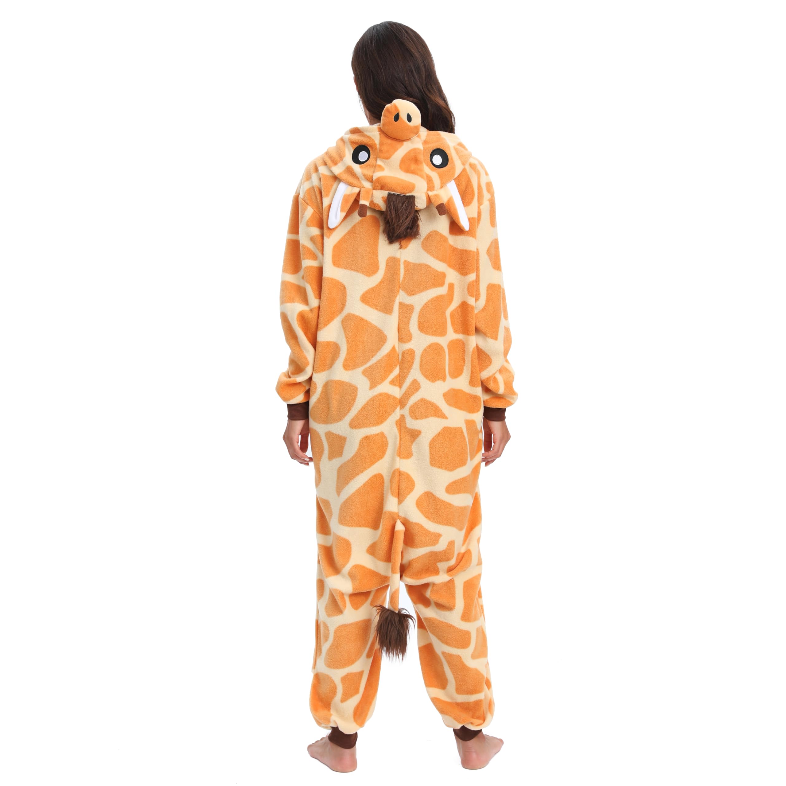NAITOKE Disfraz de animal para adultos, disfraz de Halloween, pijama de una pieza para mujeres, hombres y adolescentes
