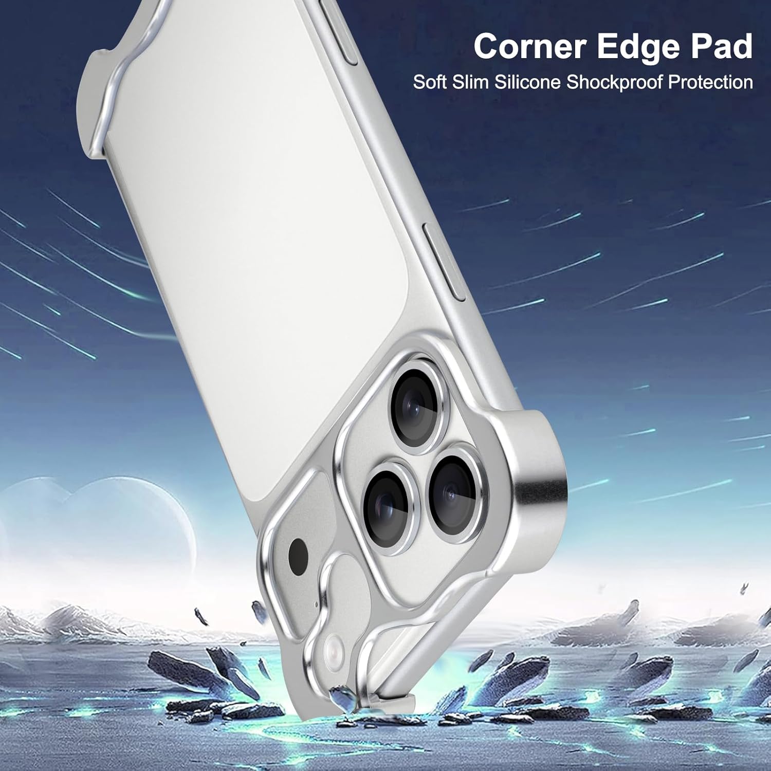 Phone Case Compatible with iPhone 17 Pro Max Compatible with Lens Camera Protection, Frameless Minimalist Design, Extremely Highlighting Personality.