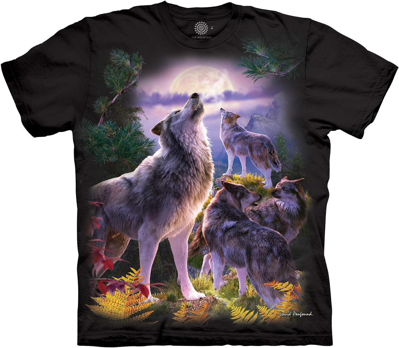 The Mountain Wolf Pack Moon T-Shirt