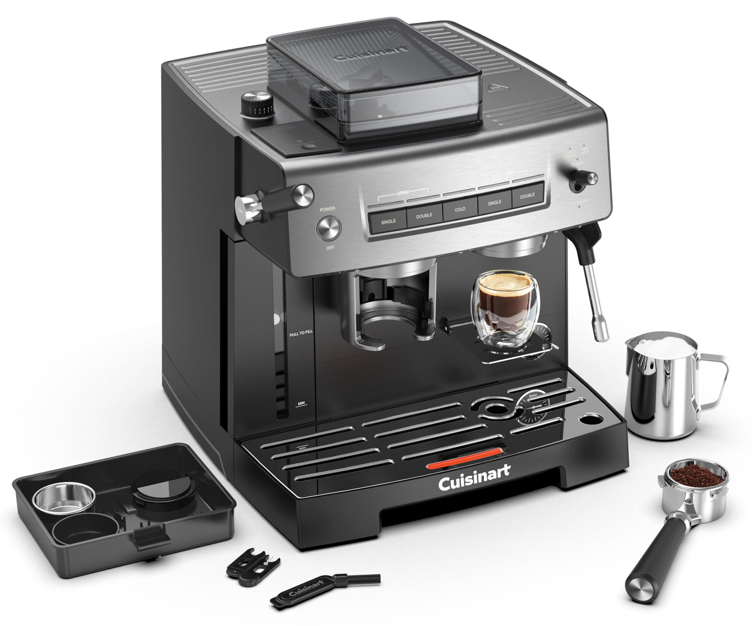 CUISINART Espresso Bar, machine à espresso avec broyeur, 20 bars, 2,2L