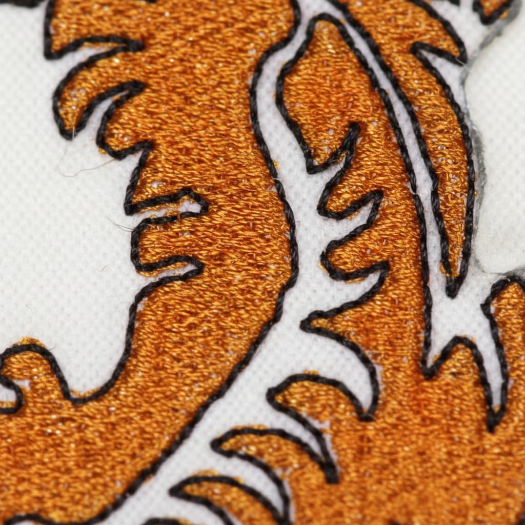 Custom Dragon and Fighting Tiger Combo Embroidered Iron on/Sew Patch [6.5" * 3.5"] [Made in USA]