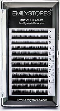 Bottom Lash Extension Eyebrow Eyelash Extensions Under Lower False Lashes Mixed J Curl 0.10mm Length 5mm 6mm 7mm 8mm In One Tray