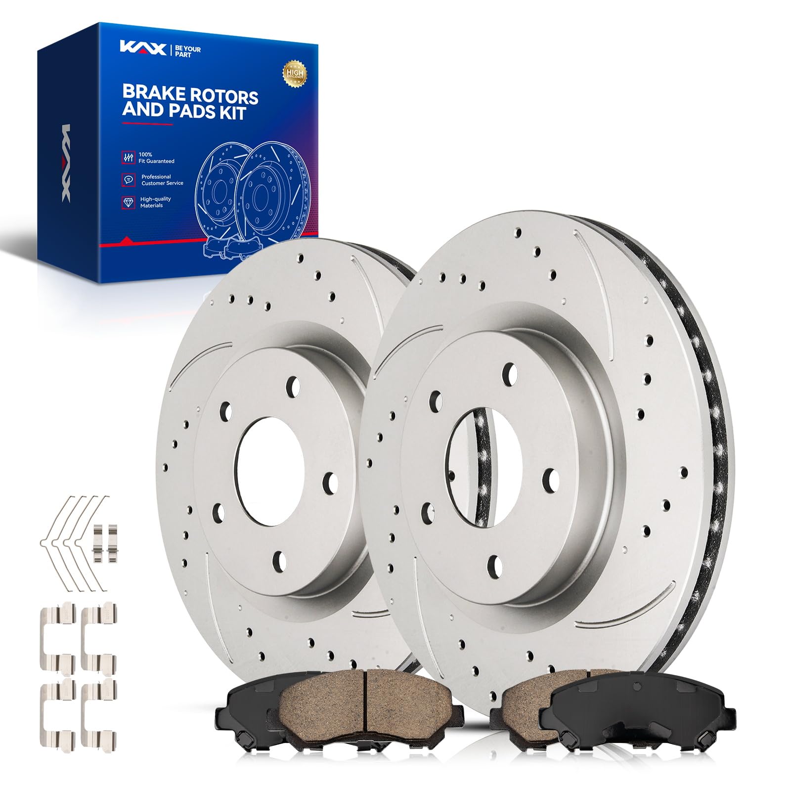KAX Front Brake Kit Fits Nissan Rogue 2008 2009 2010 2011 2012 2013
