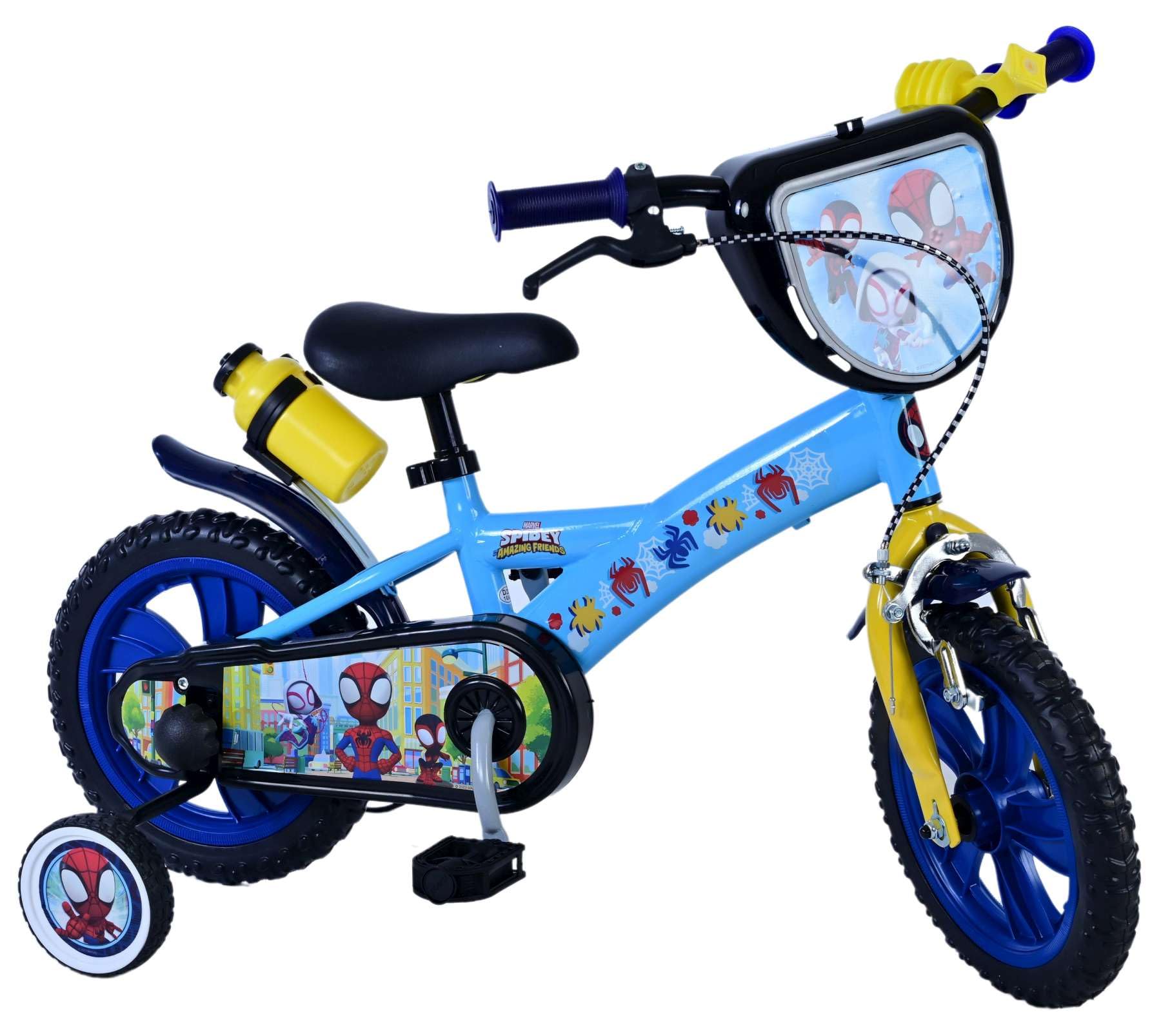 albri 12 Pulgadas, Bicicleta Spidey Niño, Multicolor