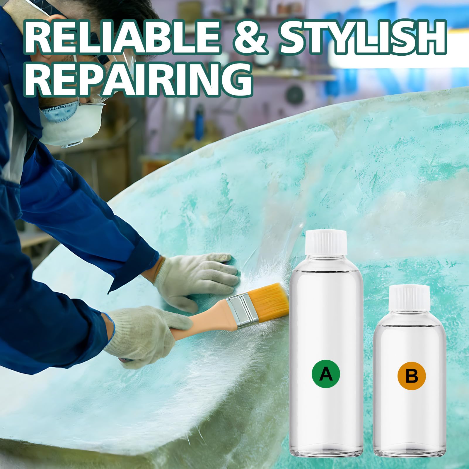 Fiberglass Repair Kit - Marine Boat Repair -7