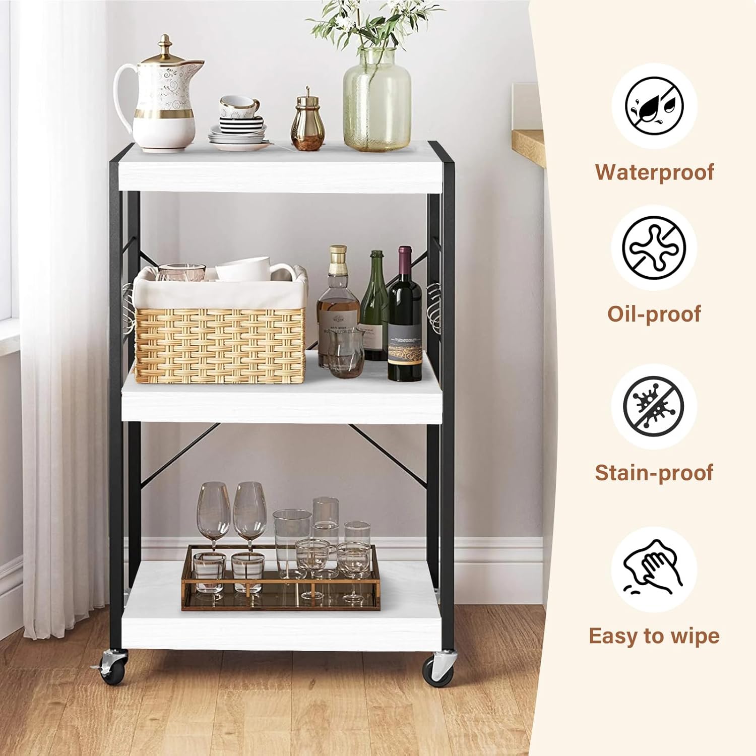 White Wire Rack Covers for Shelves, 30 * 16 inch Wires Shelf Ccover, Shelfs Covers for Wire Shelving, Easy to Cut Install Wire Shelf 0.31-inch Thick Moisture Durable Shelfs Liner for Kitchen, Pantry White