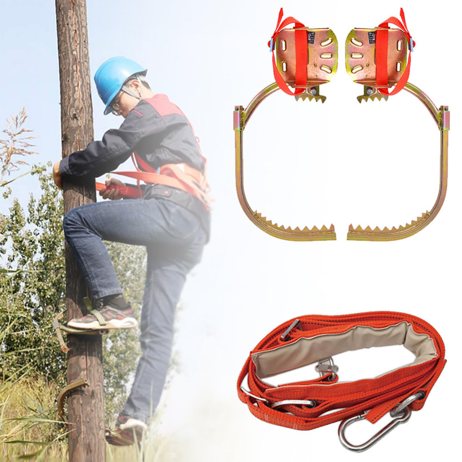 Ramponi Tree Climbing, Acciaio Inossidabile Ramponi per Alberi 550model