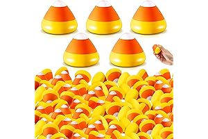 Liliful 40 Pieces Halloween Candy Corn Squishy Stress Balls