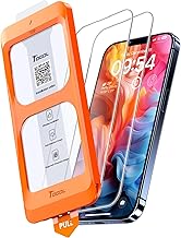 TOCOL 2 Pack for iPhone 13 Pro Screen Protector 6.1-Inch, Instant Installation, Military Grade Shatterproof, Tempered Glass, Case Friendly, HD Clear Coverage