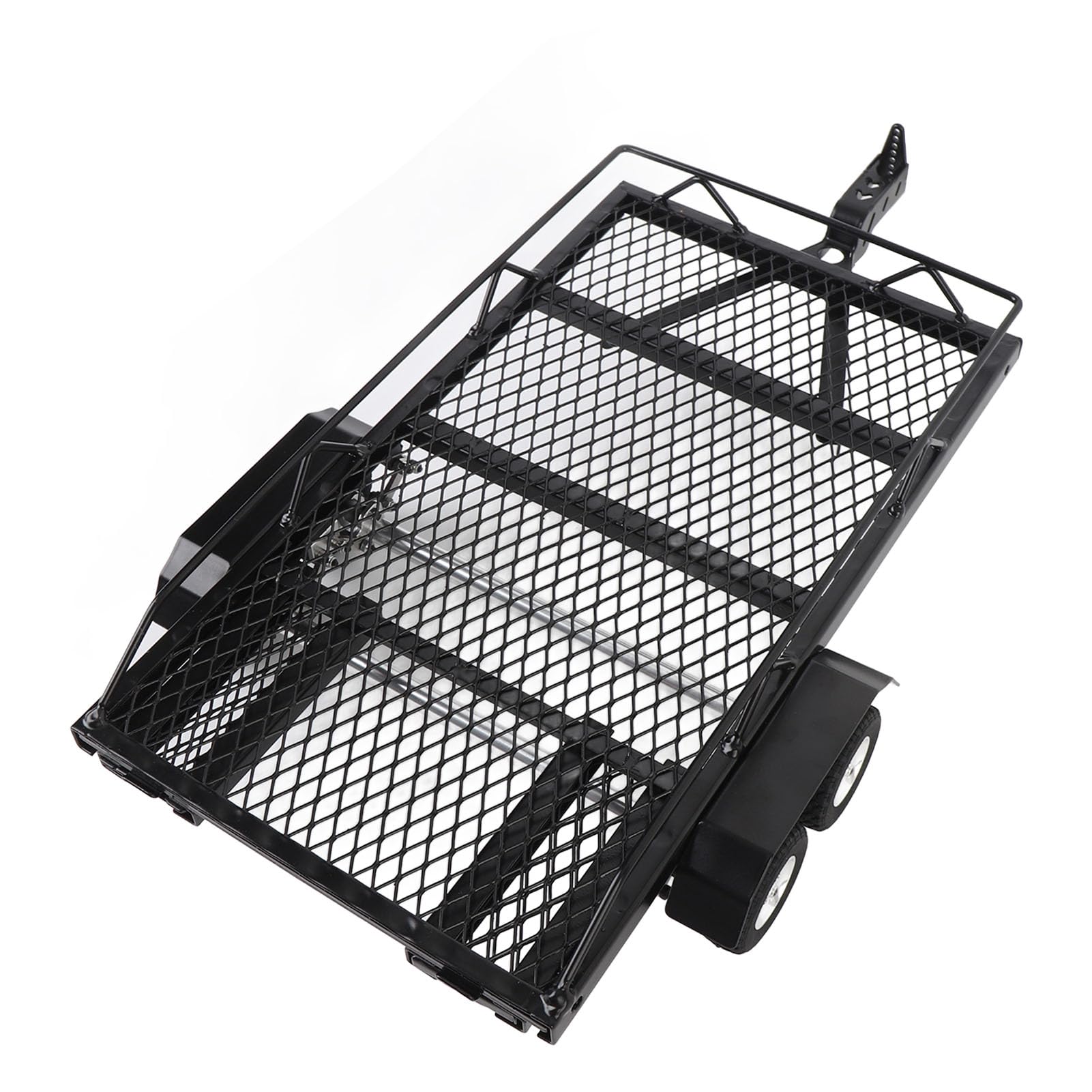 Metalowa Przyczepa z płaską, Wytrzymałym Zestawem Przyczep Rc Podwójnych Osi, z Zaczepem dla Rc Crawler