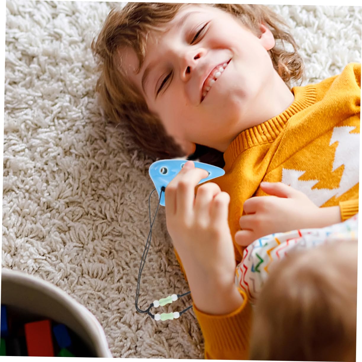 HANABASS 2Pcs Mini Ocarina Ocarina for Beginner Wind Instrument Easy to Learn Durable Pottery Design for Music Practice and Fun