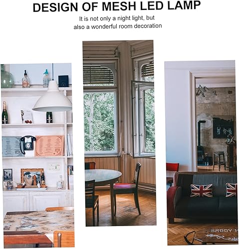 Miniatura 9 de Uonlytech 2 unids plata flor noche luz de alambre de cobre lámpara luciérnaga luces cúpula lámpara de alambre de cobre luces decorativas hadas luces