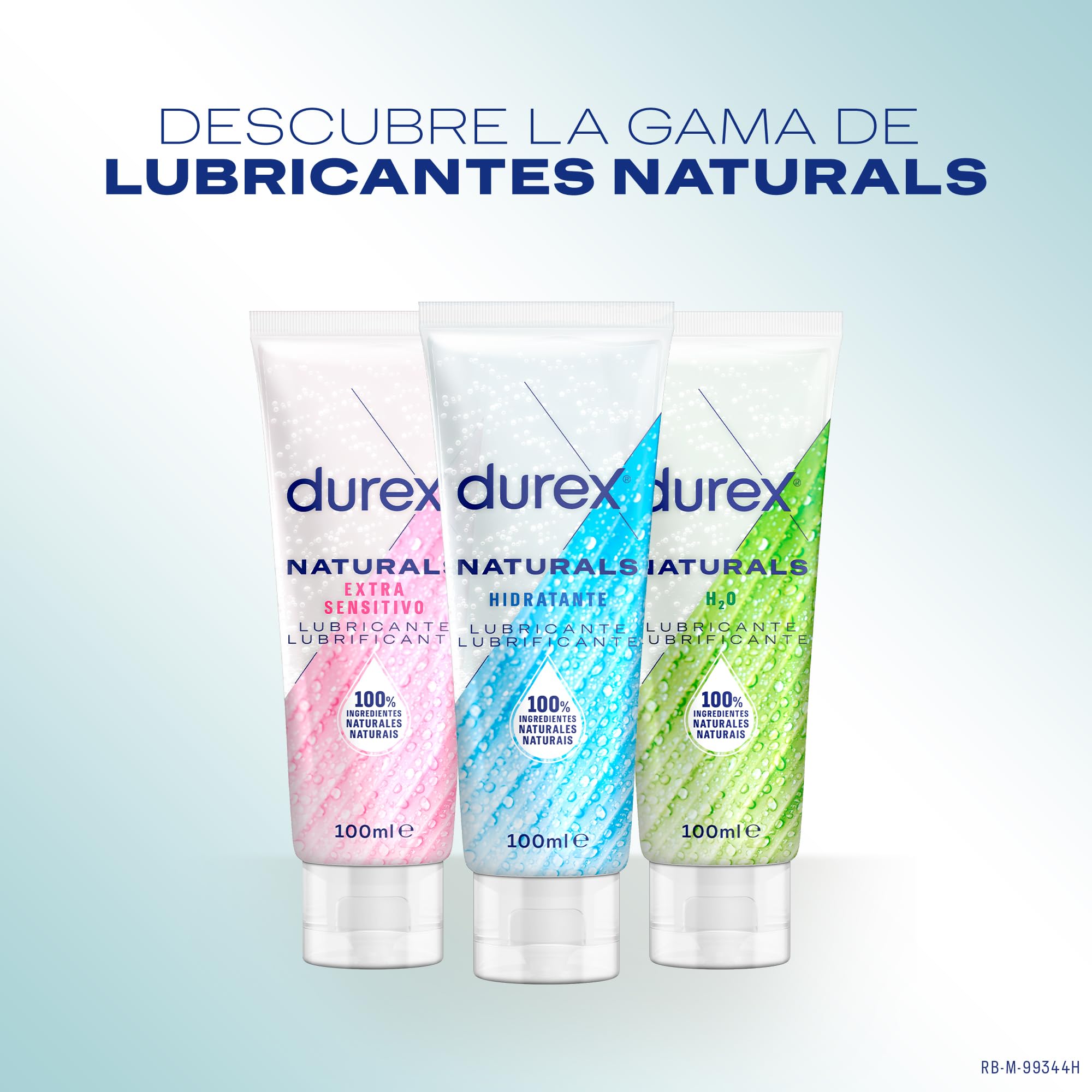Durex Durex Naturals Hidratante Lubricante, Ácido Hialurónico, 100% Natural Sin Fragancia, Colorantes Ni Agentes Irritantes – 100Ml 100 ml