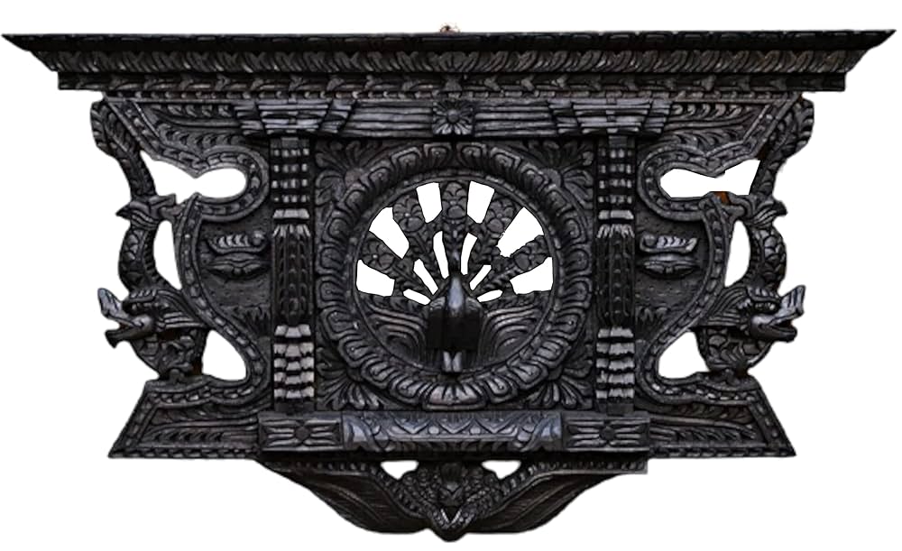 未使用☆ネパール木彫☆孔雀の窓☆ 木製ウィンドウフレーム☆Ankhi Jhyal Amazon.co.jp: QT Shopping 手作り 孔雀 無垢 木製ウィンドウ