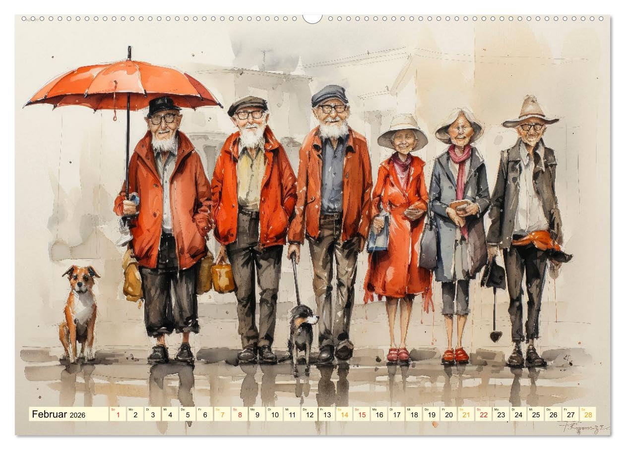 Lustiges Rentner Leben (hochwertiger Premium Wandkalender 2026 DIN A2 quer), Kunstdruck in Hochglanz: Lustiges Rentner Leben - oder unbeschwerte Ausgelassenheit von Senioren (CALVENDO Spass)