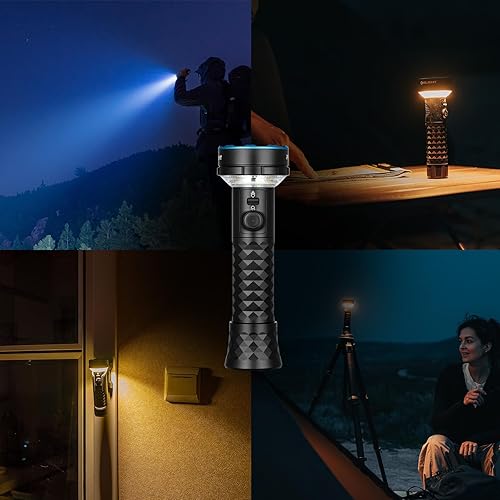 Miniatura 5 de OLIGHT Prowess - Linternas recargables de alto lúmenes, linterna súper brillante de 5,000 lms con funda, LED de carga USB-C de alta eficiencia,