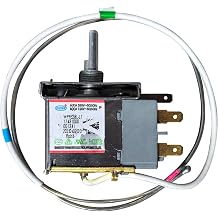 WPF28E-EX Thermostat Replacement for Midea Freezer | 2-pin with probe. Replaces 17431000001341. Fits Arctic King, Insignia, Vissani. Easy DIY install