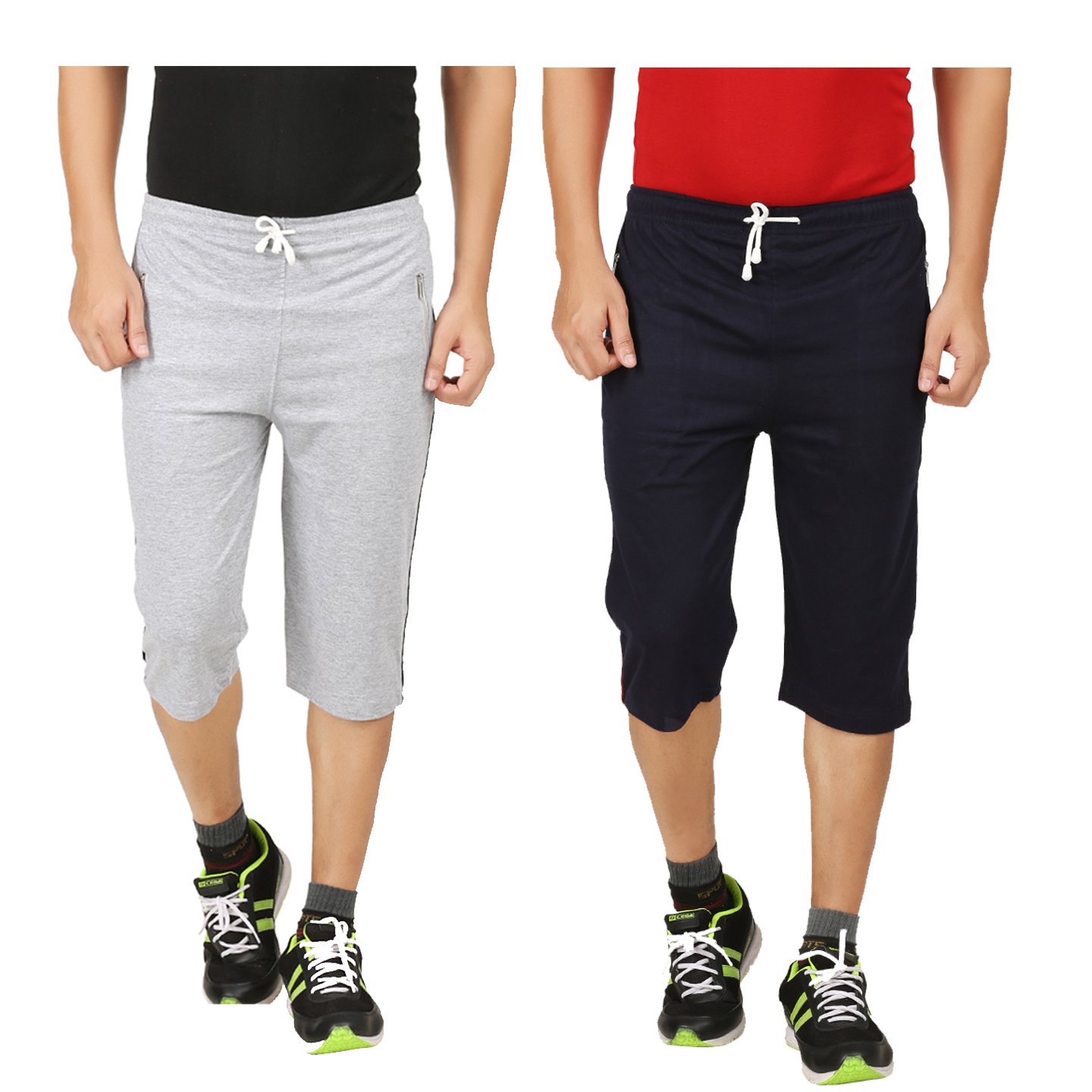 TIRUPUR GUIDEFASHION Mens Cotton Sports Night Capri for Men-picture-17
