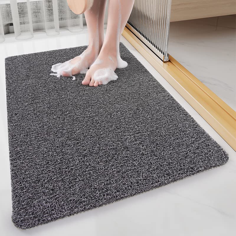 Jorunb Bath Mat Anti-Slip Bathroom Floor Mats,Quick Dry Bath Rug Super Absorbent Bathtub Mat with Non-Slip, Thickened,Soft, Easier Clean Carpet (40 x 60 cm)