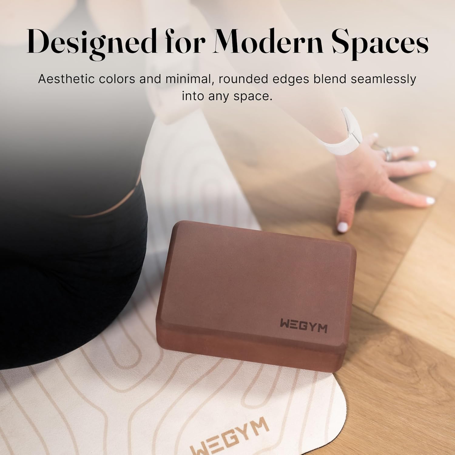 WeGym Yoga blocks with Anti-Slip, Comfortable Grip, Sturdy Sides for Secure Workouts at Home, for Yoga, and Pilate Training