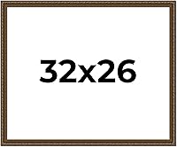 Vista 171 de Marco de fotos completo de madera dorada envejecida de 16 x 20 pulgadas con plexiglás acrílico UV, parte trasera de tablero de espuma y accesorios