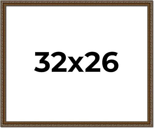 Miniatura 171 de Marco de fotos completo de madera dorada envejecida de 16 x 20 pulgadas con plexiglás acrílico UV, parte trasera de tablero de espuma y accesorios