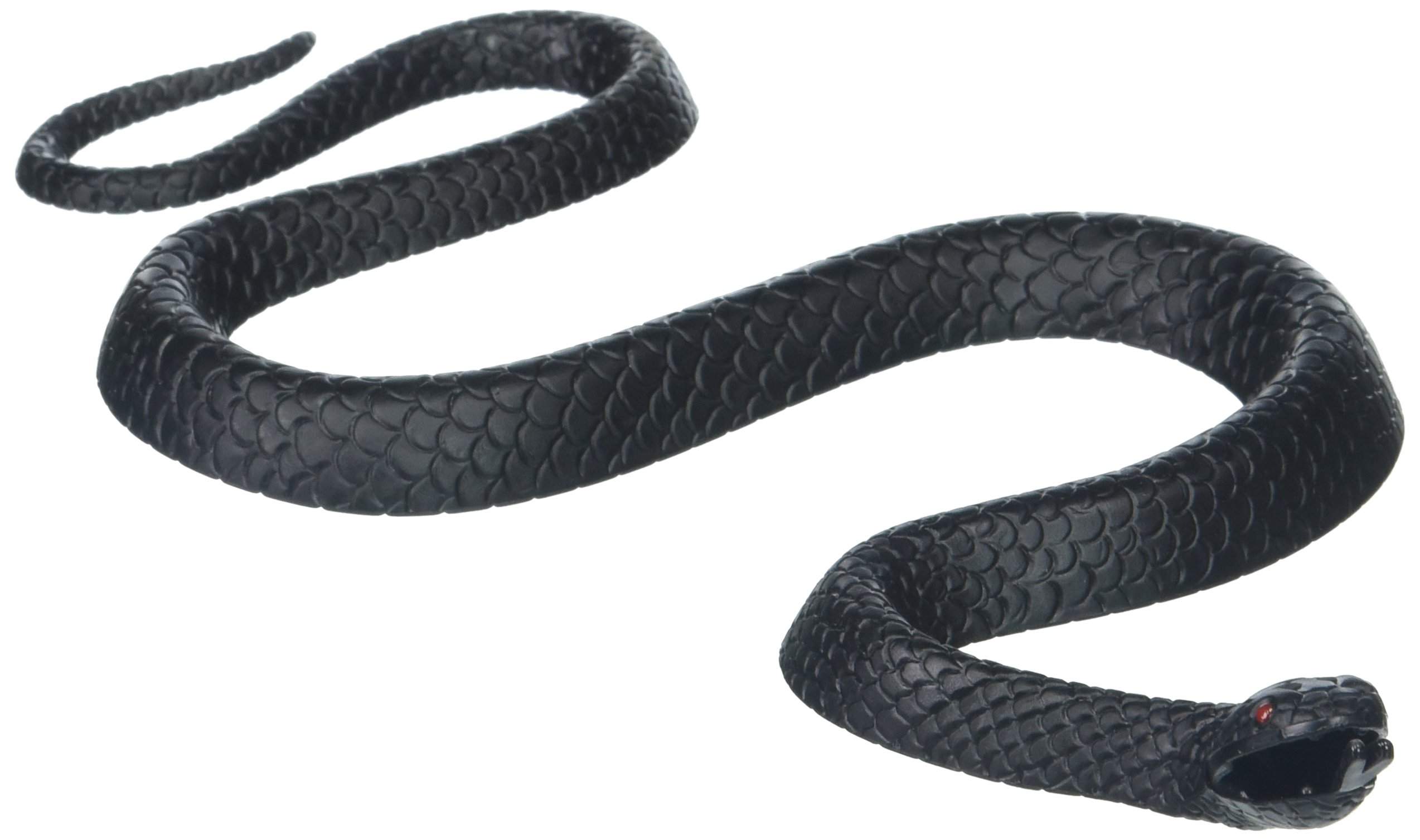 Realistic Black Small Rubber Snake - 9.5" x 5" (Pack Of 1) - Perfect for Pranks, Props, Or Decor