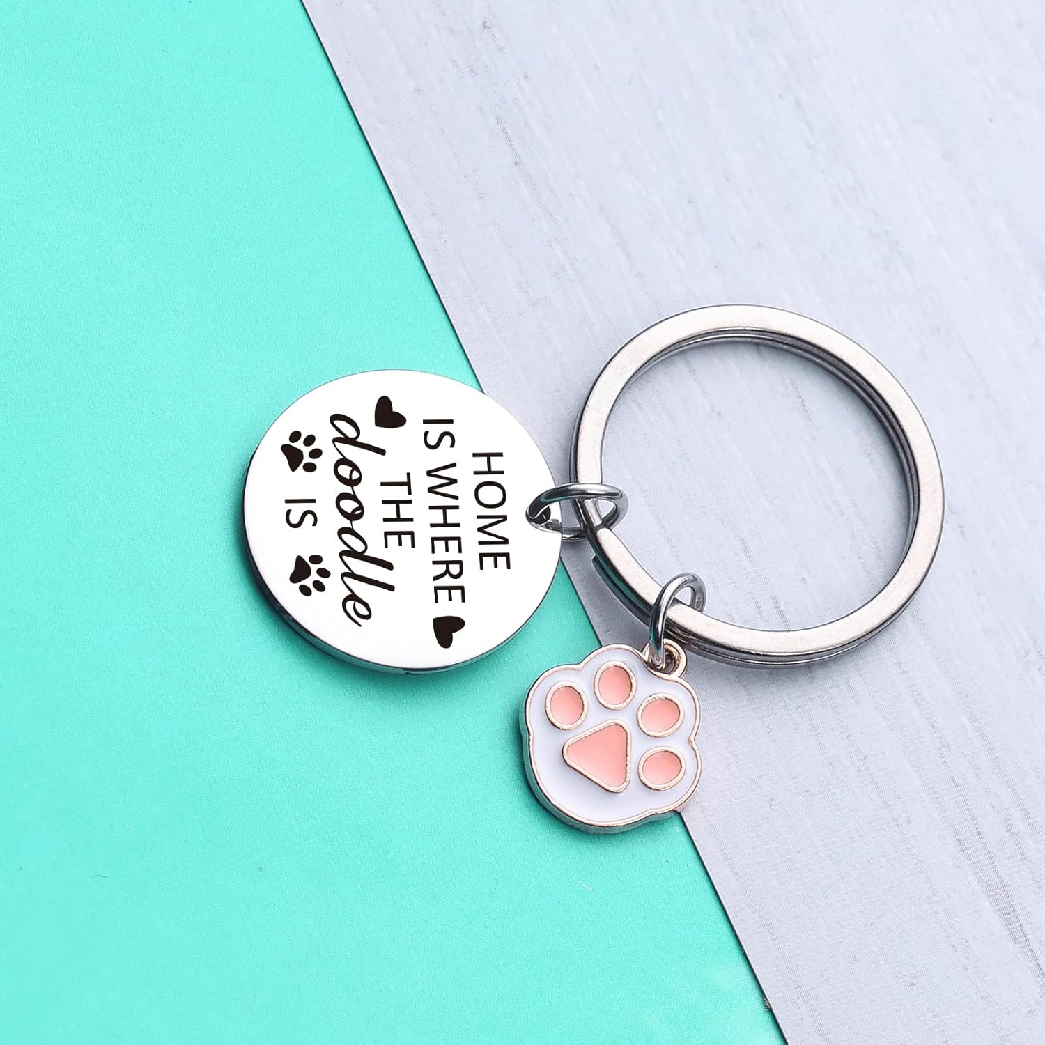 ZNOSVEI Poodle Keychain Golden Poodle Gifts Goldendoodle Jewelry Labradoodle Gifts Dog Mom Jewelry - Image 5