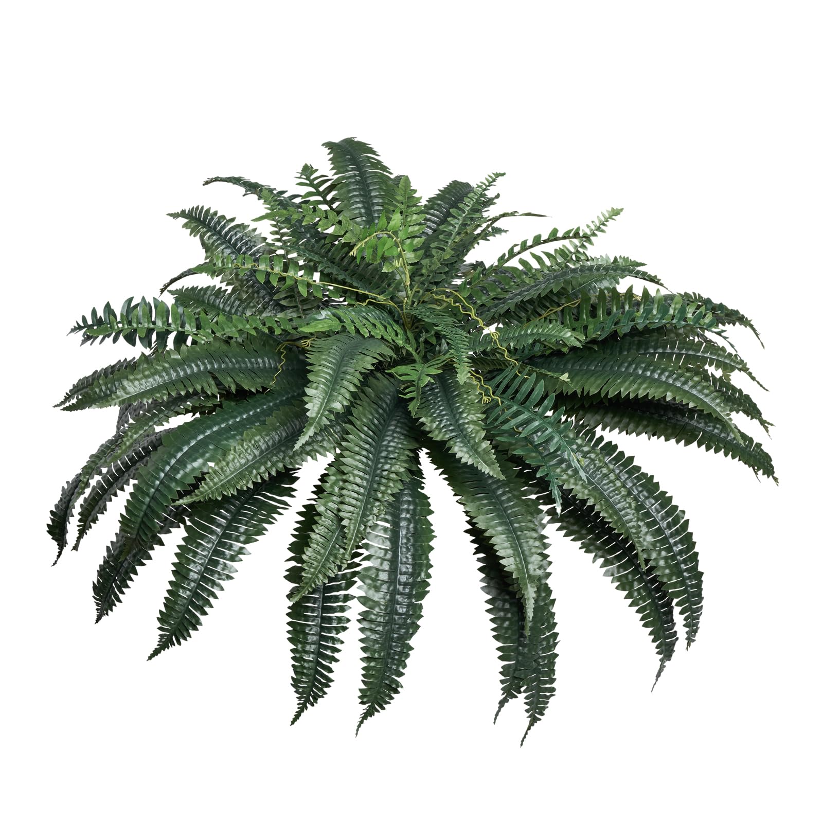 VEVOR Helechos Artificiales de Plástico, Diámetro Natural de 100-119 cm, Decoración de Pared con 88 Ramas, para Casa, Oficina y Exterior, Maceta no Incluida, 720 x 250 x 250 mm, Verde, 1 Pieza